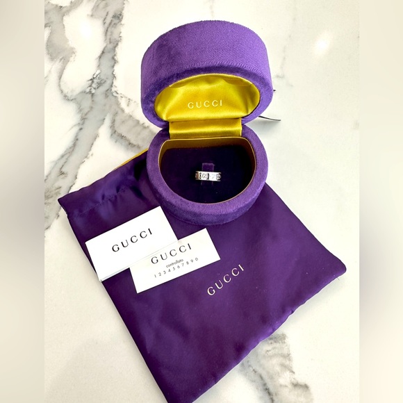 Gucci Icon Blooms Ring 18kt White Gold - Picture 11 of 11